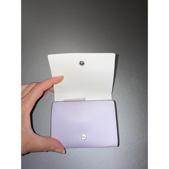 Kate Spade Kayla Pebbled Leather Small L-Zip Bifold Wallet Light Froz KK056 - Picture 6 of 9